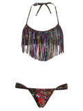 BLUE MAN embellished bikini set