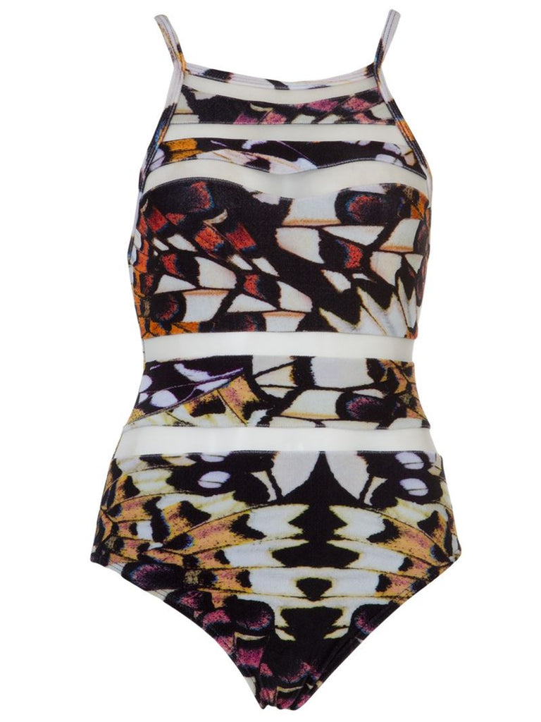 BLUE MAN butterfly print swimsuit