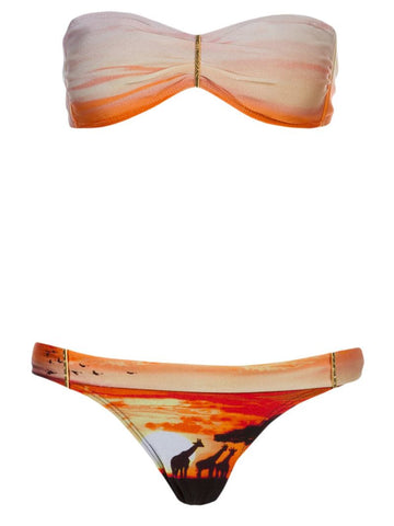 BLUE MAN bandeau bikini set