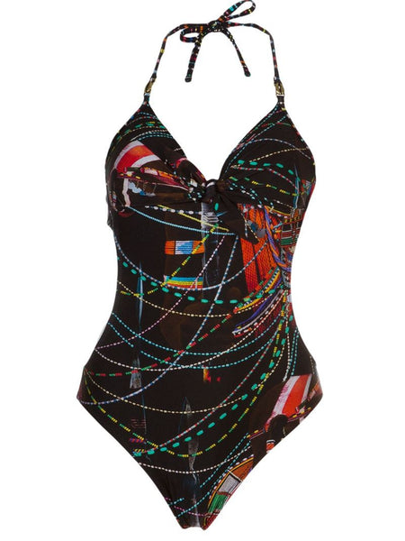 BLUE MAN printed swimsuit