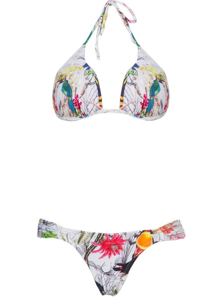 BLUE MAN printed bikini